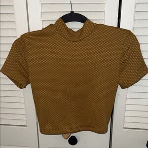 Urban Outfitters Open Back Textured Crop Top